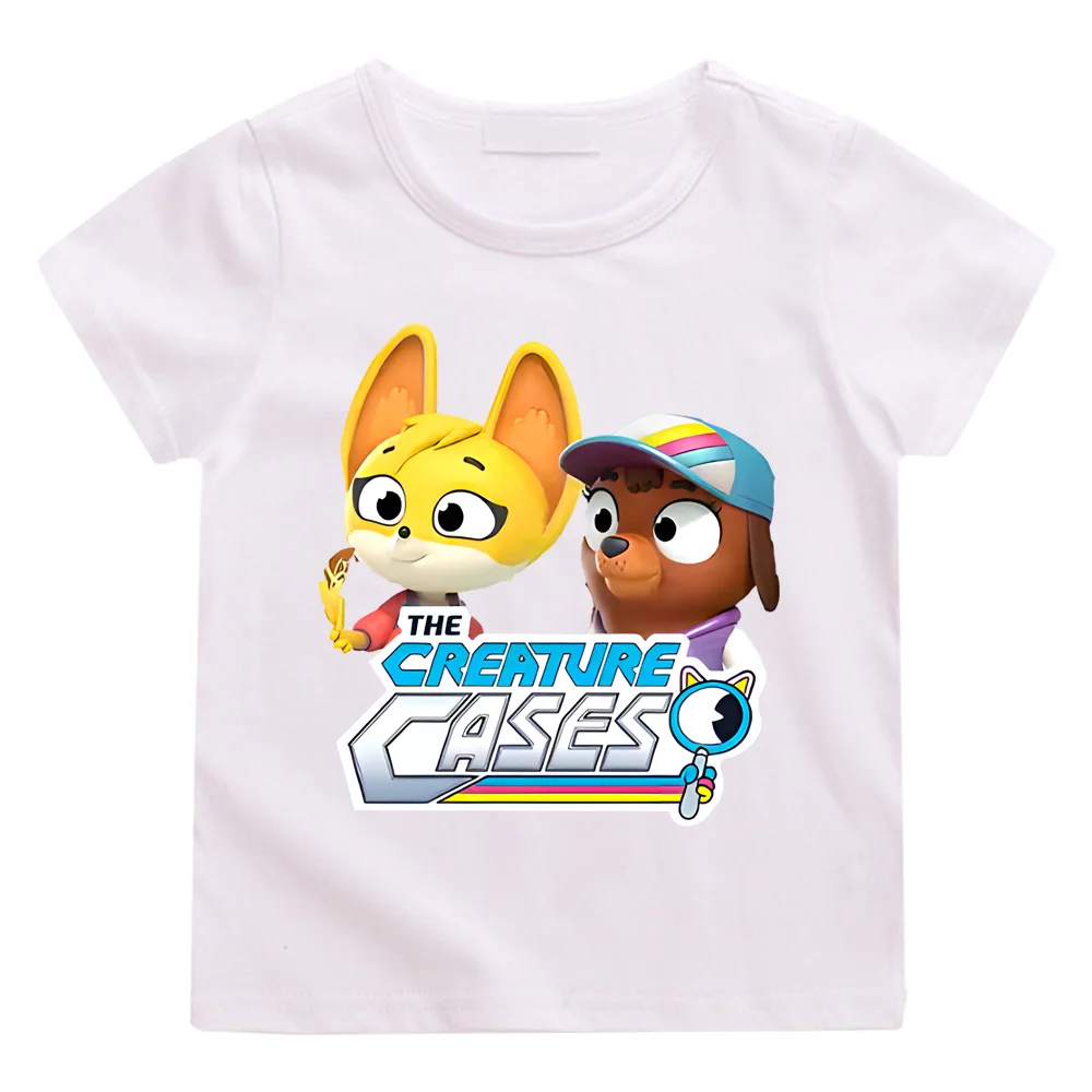 The Creature Cases T-shirt Cartoon100%Cotton Children Camisetas Casual Clothes Tees O-neck 2025NEW Print Cute Comfortable tops