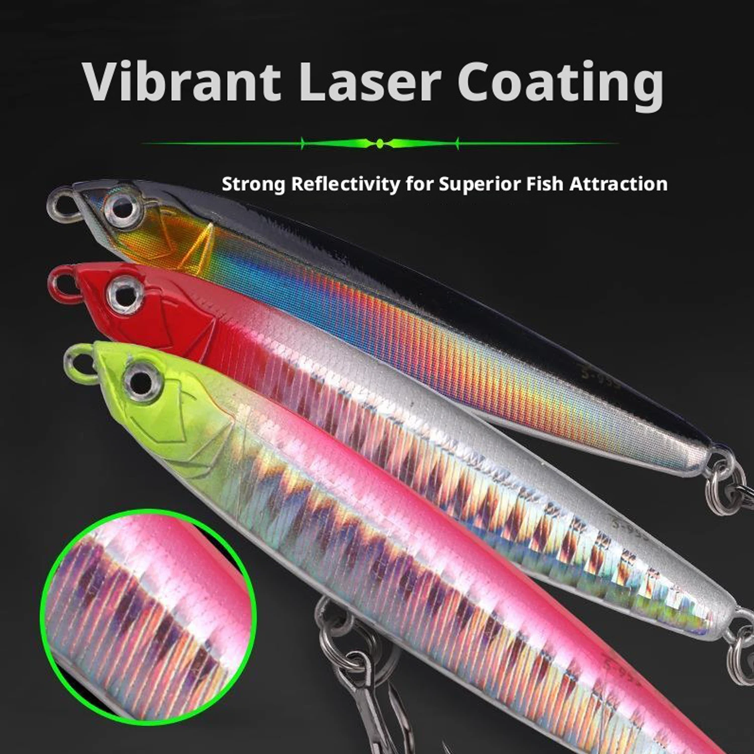 5 Stück sinkende Bleistiftköder 10g 14g 16g 18g 24g Wobbler Swimbait-Set mit Haken Popper Meeresfischerei-Köder Künstlicher Köder (Geschenk-Köderbox) – Detail 4