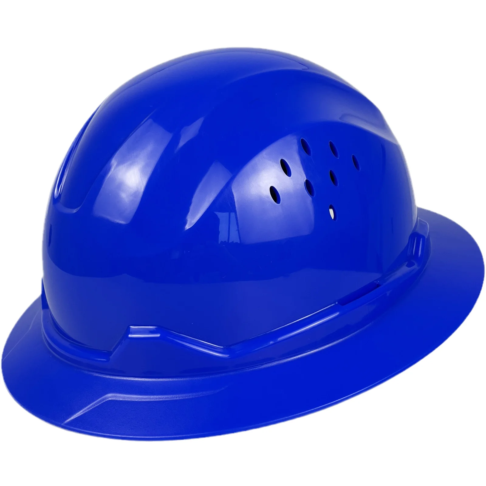 

Sunshield Full Brim HardHat For Engineer Construction Work Cap ANSI Approved HDPE Safety Helmet with 6 Point Adjustable