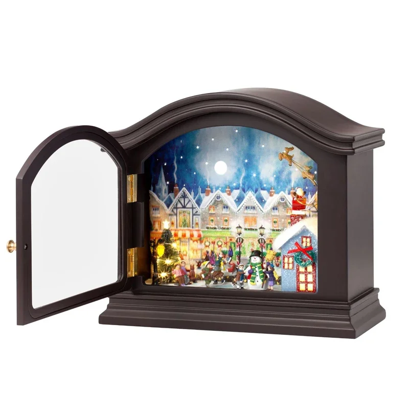 

Mr. Wooden Music Box Santa Music Box Female Music Box Christmas Gift