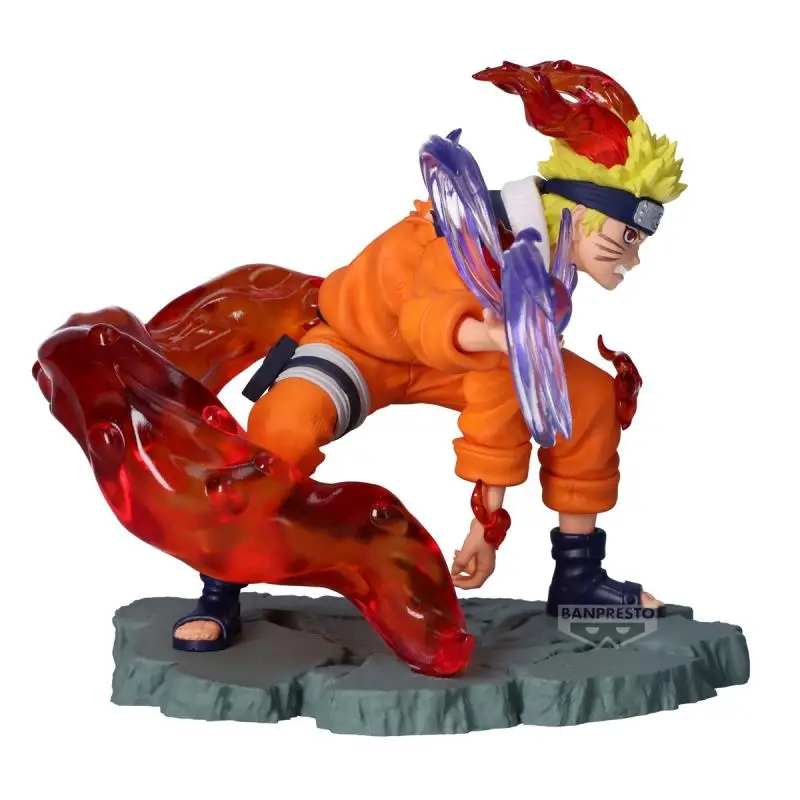 BANDAI-Banpresto Naruto MemtosSaga Anime Figure, Uzumaki NarAAPVC, Figurines d'action, Jouets modèles, Original