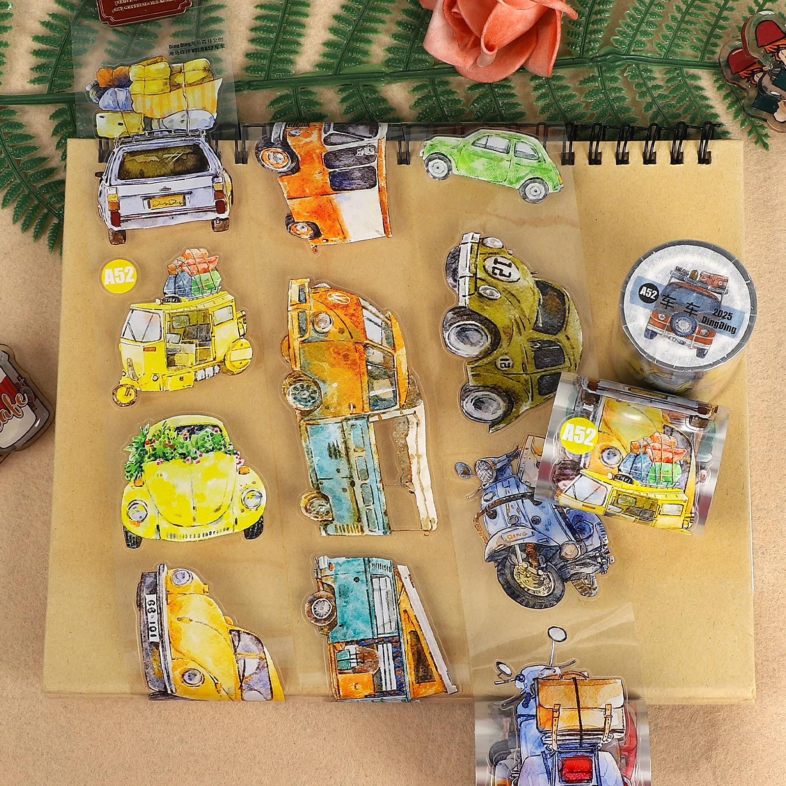 50Mm*5M Vintage Car… - image