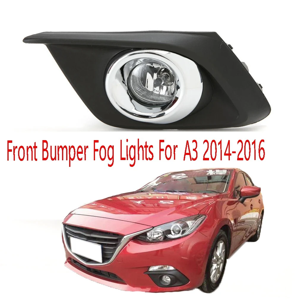 1Set Driving Lamp Daytime Running Fog Light Durable Waterproof Car LED Lamp Front Bumper Fog Lights for Mazda3 2014-2016