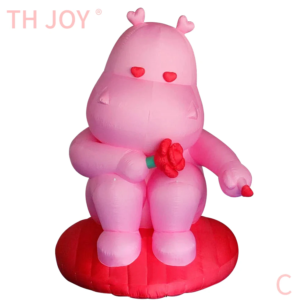 

2026 new design Inflatable Hippo Animal Model Giant Inflatable Hippopotamus Cartoon Balloon for events