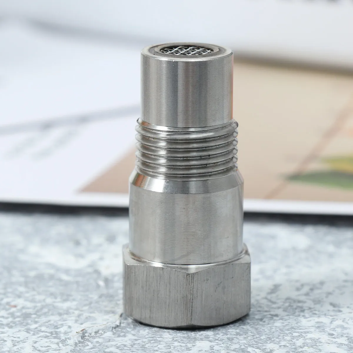 Connector Metal Design Replacement Thread Fit for Most O2 Fittings Easy Installation Silver Auto Parts Exhaust