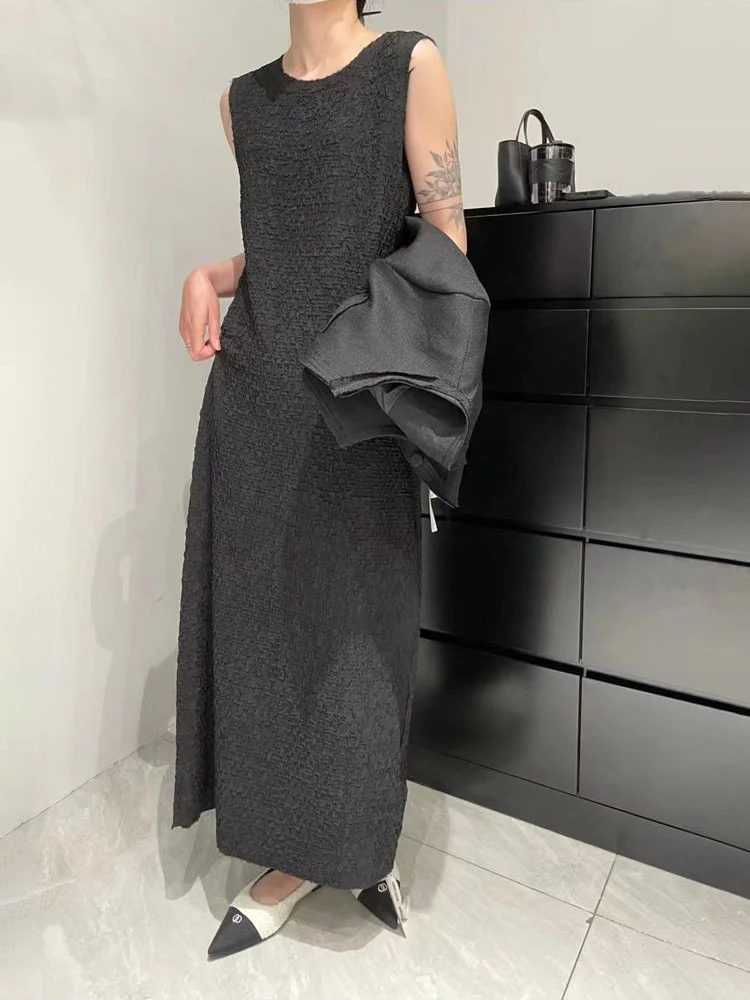 Women Sexy Ruched Off Shoulder Long Elegant Fashion Dress 2024 Summer Evening Night Club Party Basic Oversized Maxi Dress