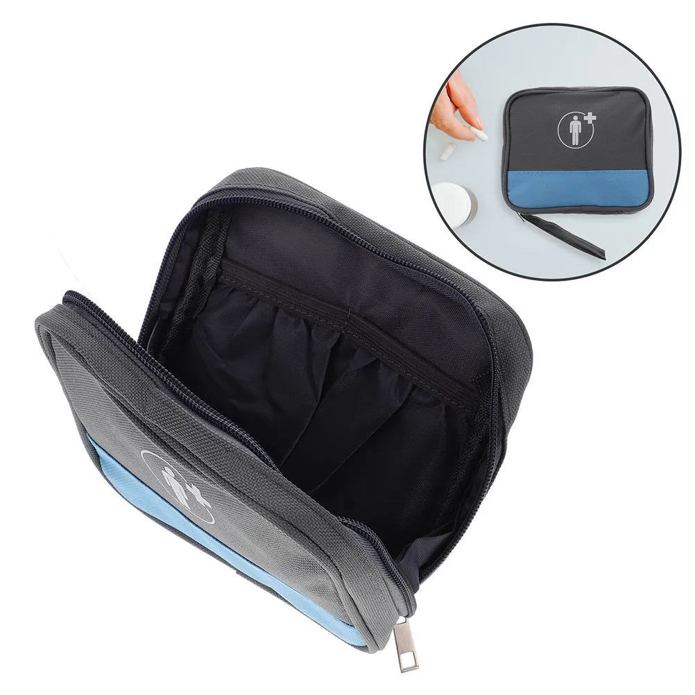 

2Pcs Emergency Medical Bag Portable Waterproof Medicine Organizer with Multilayer Compartments for Travel Hiking Camping Home