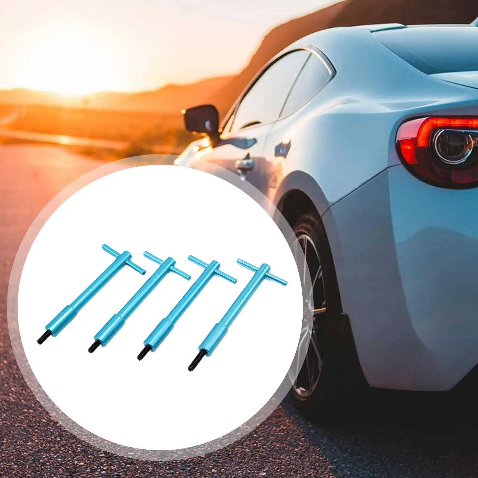 

4 шт. набор клапанных стержней, сменные аксессуары, универсальные прочные износостойкие герметичные болты из алюминиевого сплава, комплект для удержания