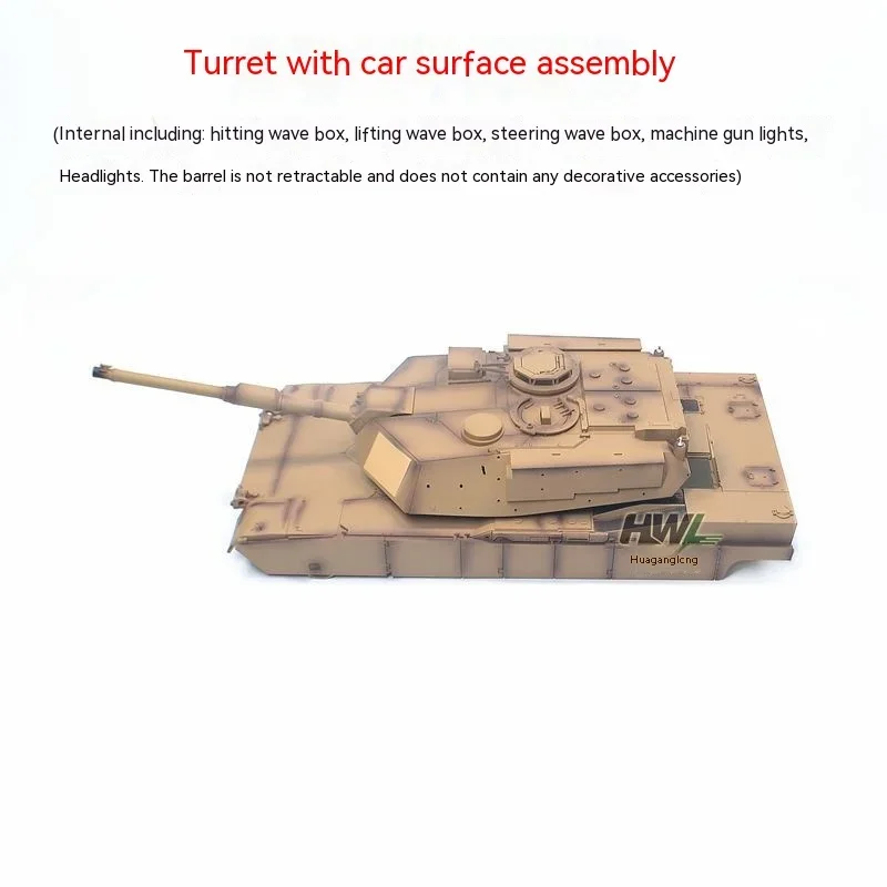 Henglong 3918-1 Accessory M1a2 Tank Bottom Disc Turret Retractable Barrel Rear Light Plate Switch Fixed Seat Cover