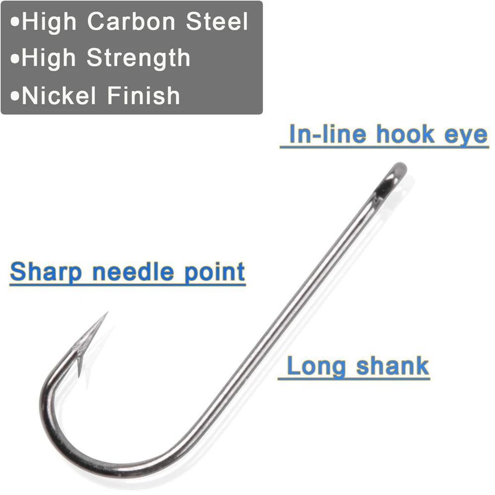 150 قطعة أبردين السنانير الصيد السنانير عدة طويلة عرقوب سلك خفيف خطافات الصيد يطير ربط الصيد السنانير ل باس سمك السلمون المرقط الكرابي Panfish