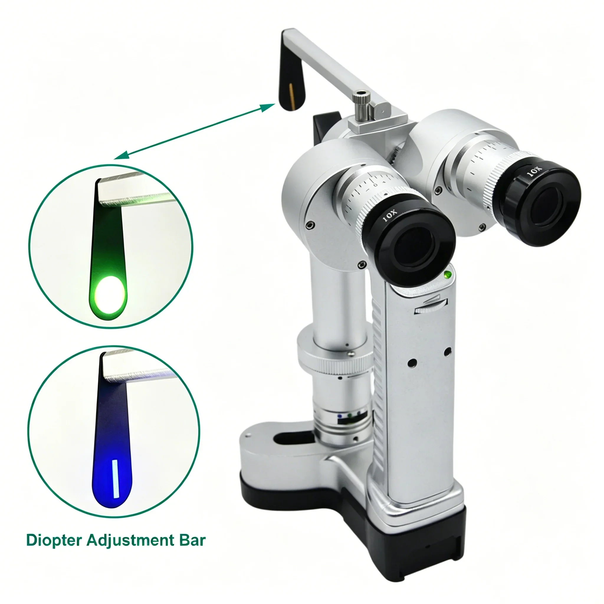 Vet Pet Veterinary Animal Hospital Ophthalmic Eye Check Portable Slitlamp Microscope Ophthalmology Handheld Slit Lamp