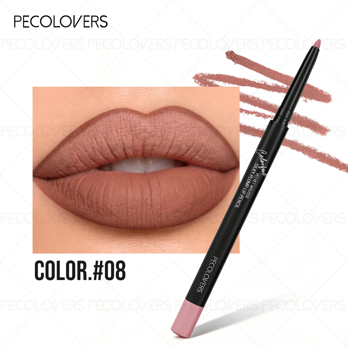 2PCS/Set Lip Liner and High Gloss Lip Glaze Set, Waterproof and Moisturizing Formula, Combined Use, Easy To Achieve Natural and Perfect Lip Makeup, Makeup Lovers, Trendy Girls