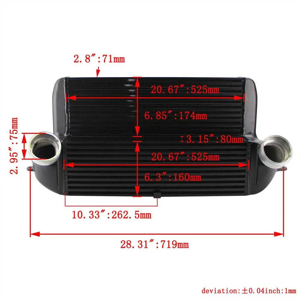 Intercooler BM*W X5 F15 E70 X6 F16 E71 35i 3.0L