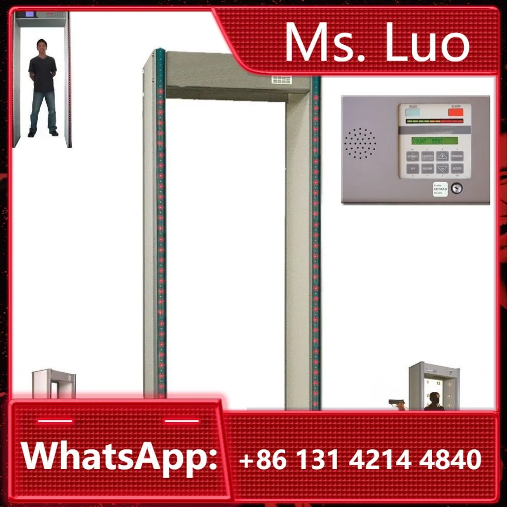 

High Sensitivity 33 Detecting Zones Walk Through Metal Detector, Distributor Price Door Frame Metal Detector