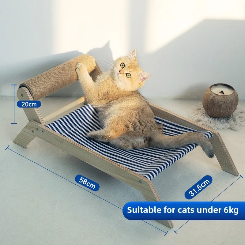 

Four Seasons Universal Thermal Climbing Frame Bed Cradle Hammock Scratch-resistant Sofa Recliner Cat Tree Integration