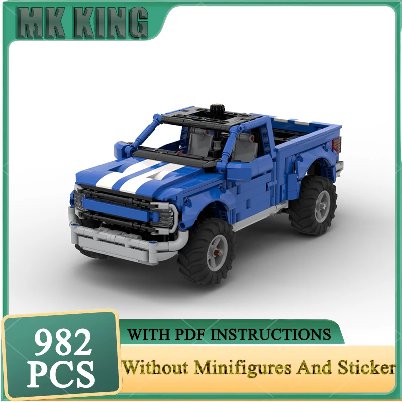 

Строительные блоки Moc F150 Чемпион Скоростные автомобили Модель Технология Кирпичи Модель грузовика DIY Сборка Праздничные игрушки Обзорные подарки