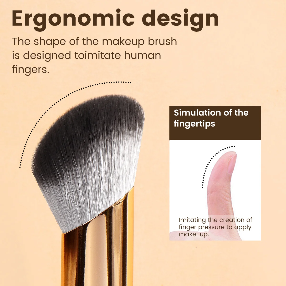 MAANGE Makeup Brush Set Foundation Concealer Powder Blush Double Head Brush Kabuki Blending Cosmetic Beauty Tool for Face Makeup