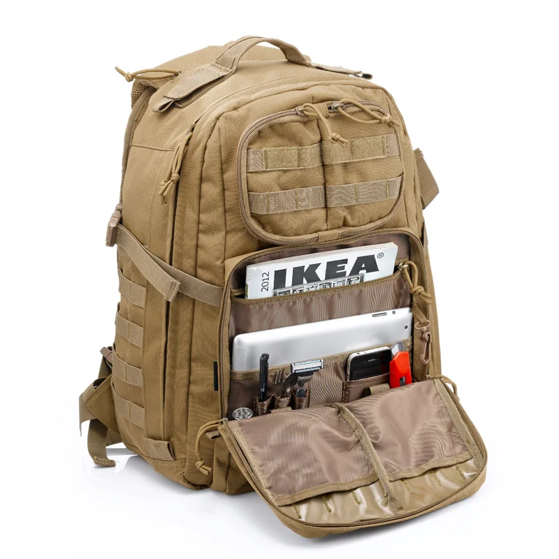 

Тактический рюкзак для охоты, походов, кемпинга, тренировок, водонепроницаемый, камуфляжный, с системой MOLLE, тактические сумки