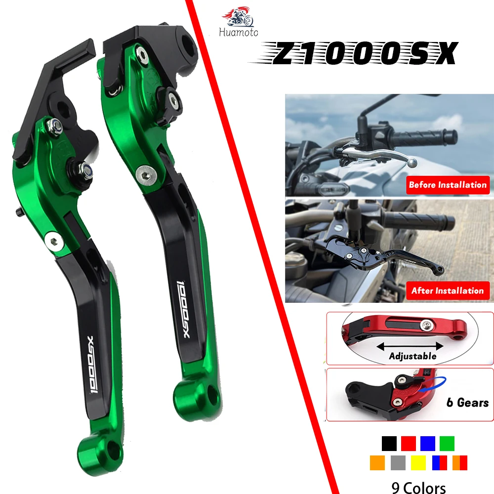 

Clutch Lever Brake Lever Set For Kawasaki Z1000SX/Tourer SX Z1000 2017-2020 Motorcycle Accessories Adjustable Extendable Brake