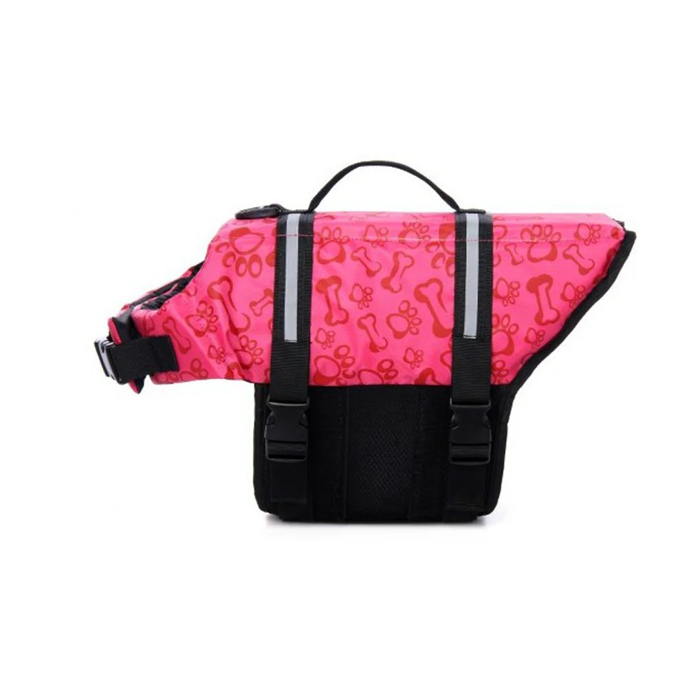 

Preserver Size L Pink Adjustable Strong Handle Breathable Sweat-Absorption Pet Life Jacket for Water Safety Outdoor Use