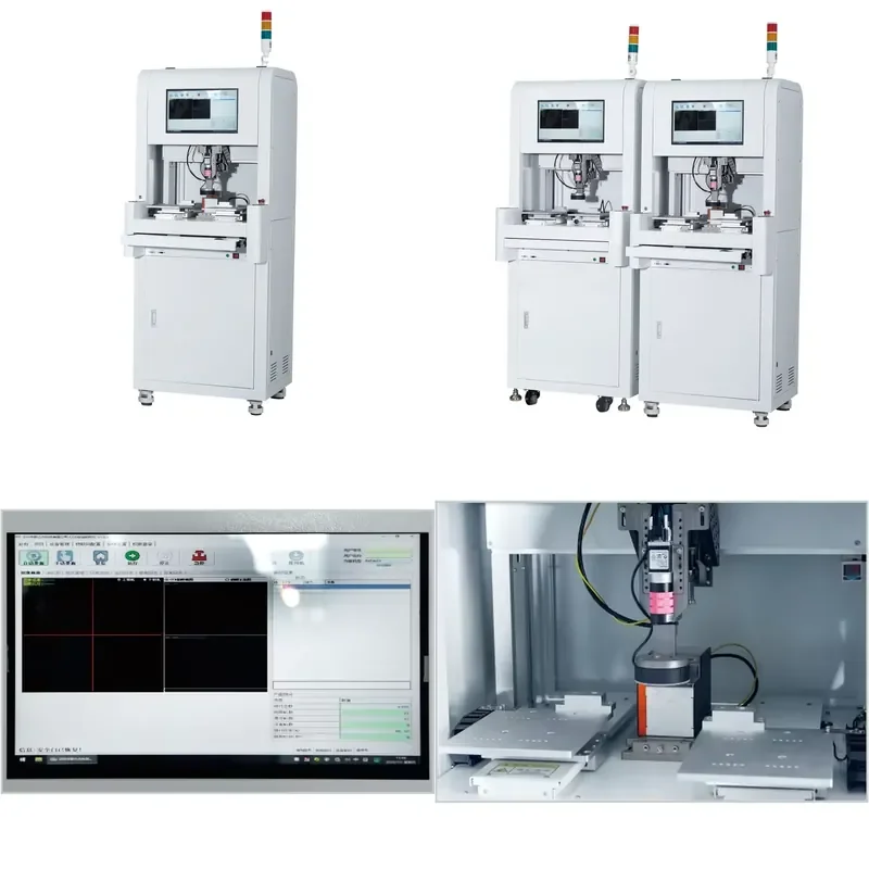 Customizable 4 Axis Servo Drive Cabinet Type CCD PLC Motor Automatic Lock Screw Machine XINSHIJIE XSJ-SF602 0.01mm Accuracy