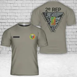 Custom Name 2E REP French Foreign Legion T-Shirt Short Sleeve Casual 100% Cotton Mens T Shirts