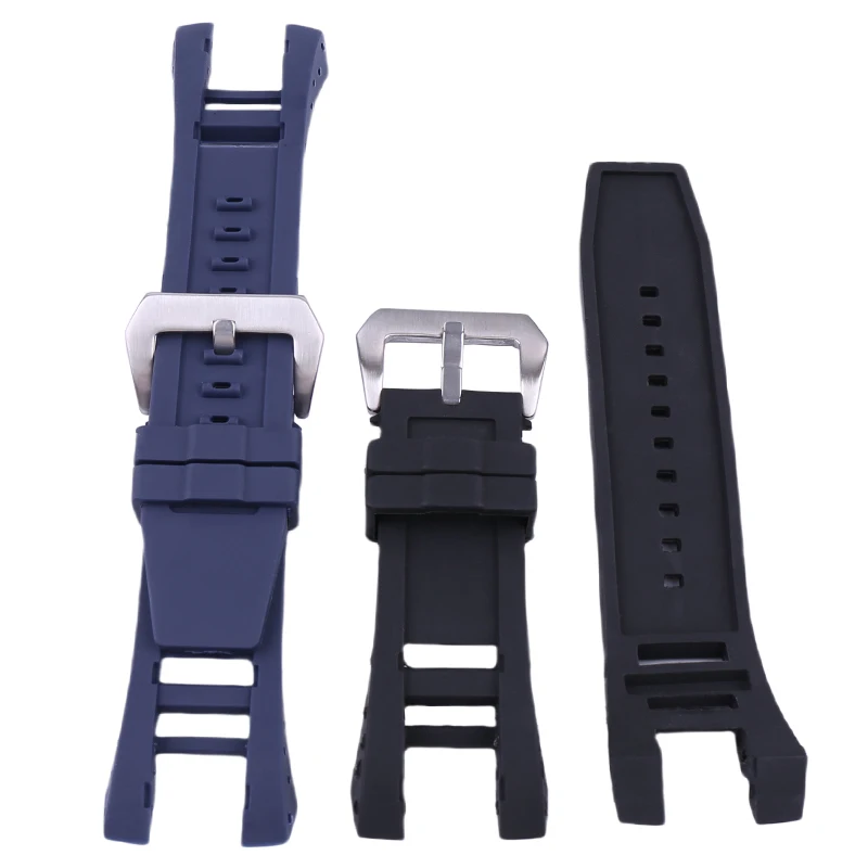 34mm Men's rubber watch strap accessories compatible with Invicta Russian Pro Diver sport watch band women's silicone wristband