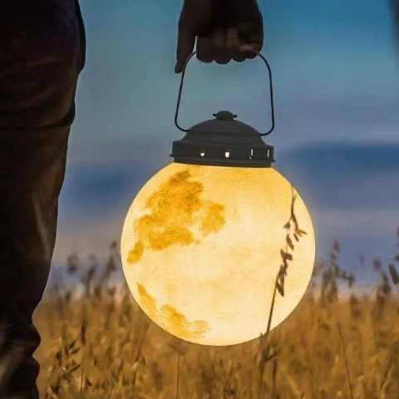 

Portable Moon Chandelier Solar Outdoor Decorative Rechargeable Light IP65 Access Chandelier Garden Camping Landscape Light