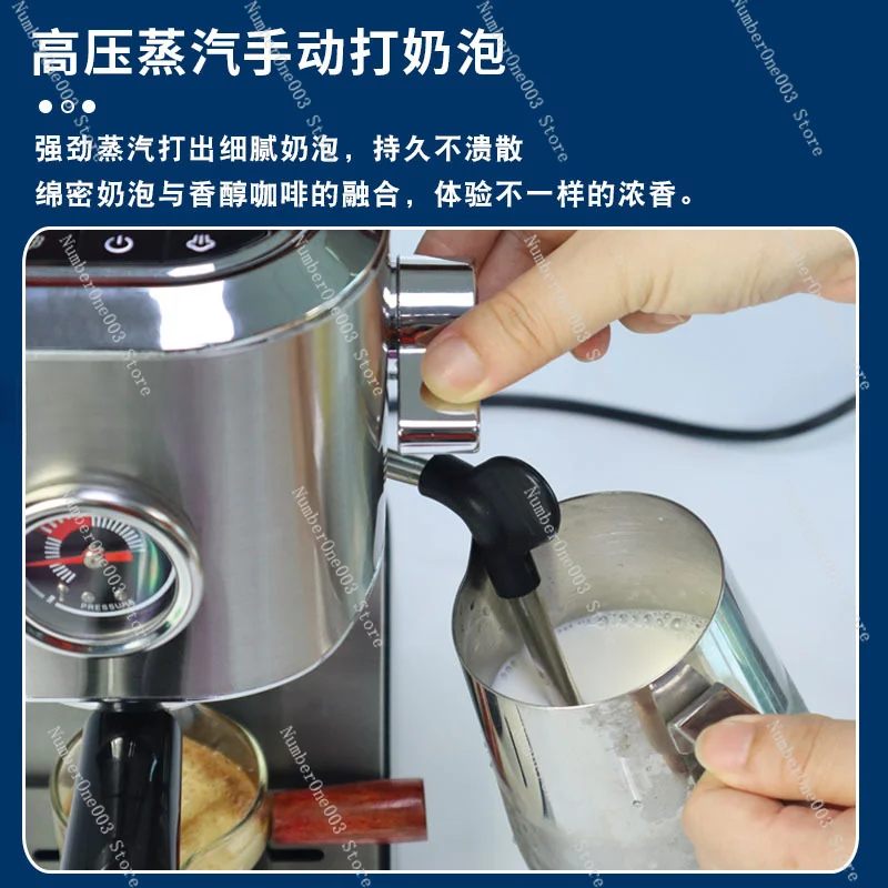 Cm5200 Household 220V High Pressure Cooking Italian Coffee Machine Manual Semi-automatic Small Steam Foam Pump Pressure