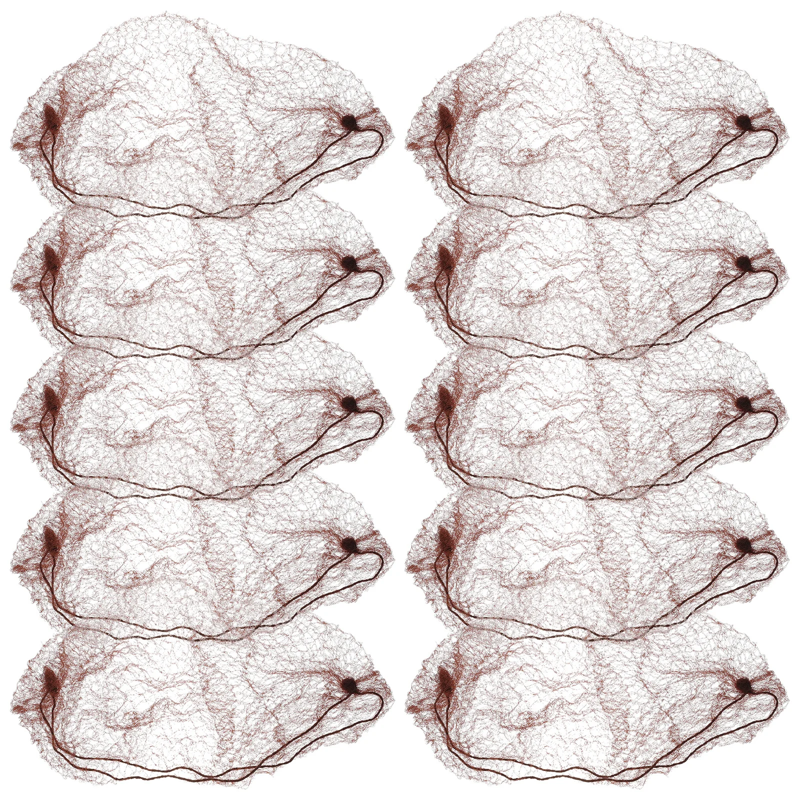 

50pcs Soft Edge Hair Nets Invisible Elastic Hairnet for Wigs Dancing Sporting Mesh Hair Net