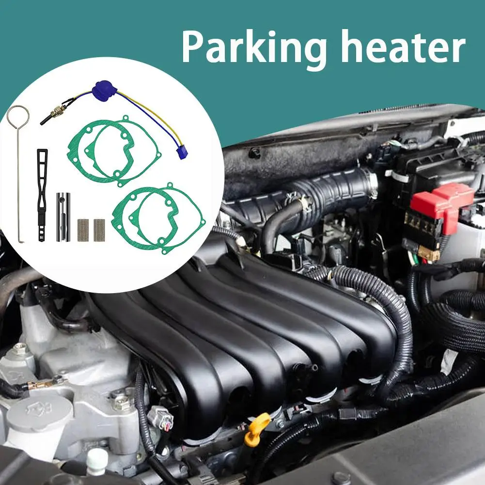 

Ceramic glow plug parking heater, 12V silicon nitride red cap piston, air heater accessories ignition needle