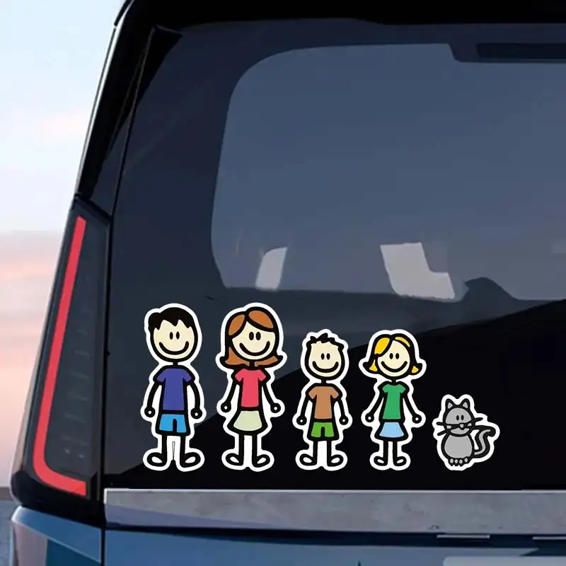 Funny Family Member Car Sticker Waterproof Styling Automobiles Motorcycle Exterior Accessories Vinyl Decals SH533