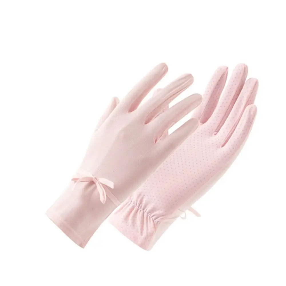 Touch Screen Gloves Sun Protection Gloves Two Fingers Gloves Summer Sunscreen Ice Silk Gloves Anti-Sunburn Non-slip Gloves