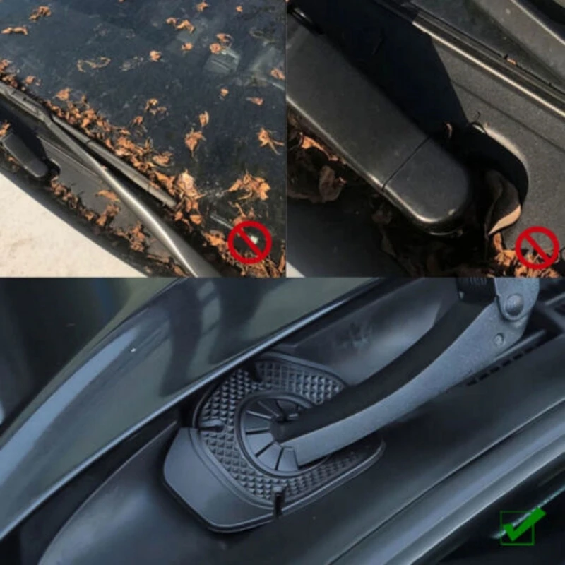 Car Wiper Hole Protective Cover Windshield Wiper Dustproof Protection Bottom Sleeve Leaves Debris Prevention Cover