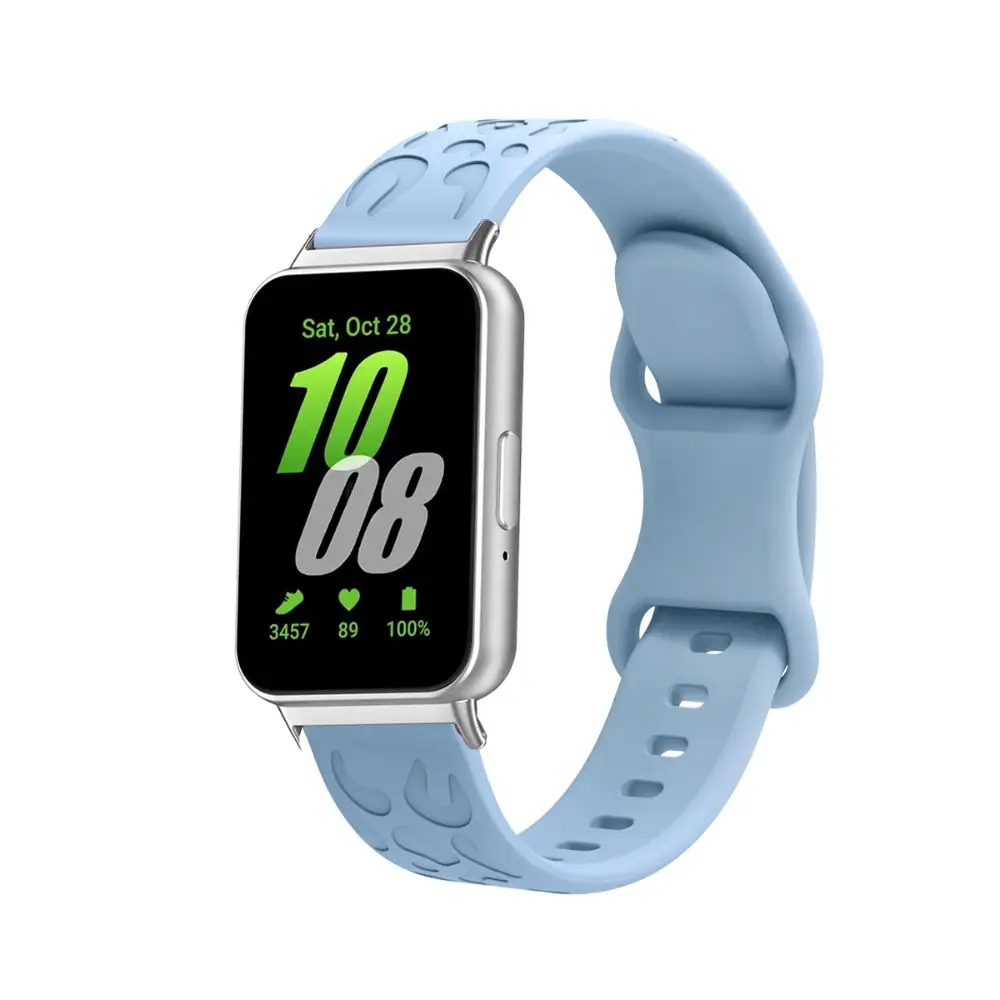 สายนาฬิกาข้อมือซิลิโคนแบบนิ่มสำหรับ Samsung Galaxy Fit3อุปกรณ์เสริมสายนาฬิกาข้อมืออัจฉริยะสำหรับเล่นกีฬา