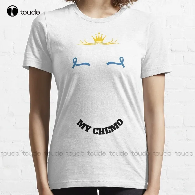 Hold My Crown While I Finish My Chemo Trending T-Shirt  Trending T-Shirt Pride Shirt Oversized Graphic T Shirts 100% Cotton New