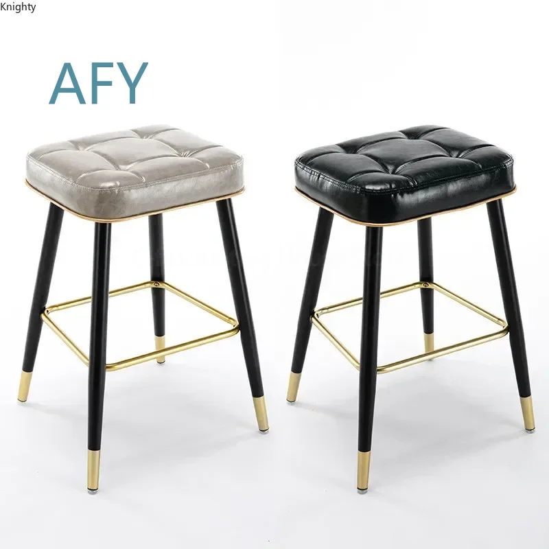 Light Luxury Bar Stool for Home Restaurant Milk Tea Shop Cash Register High Chair Modern Simple Creative Design for L F T