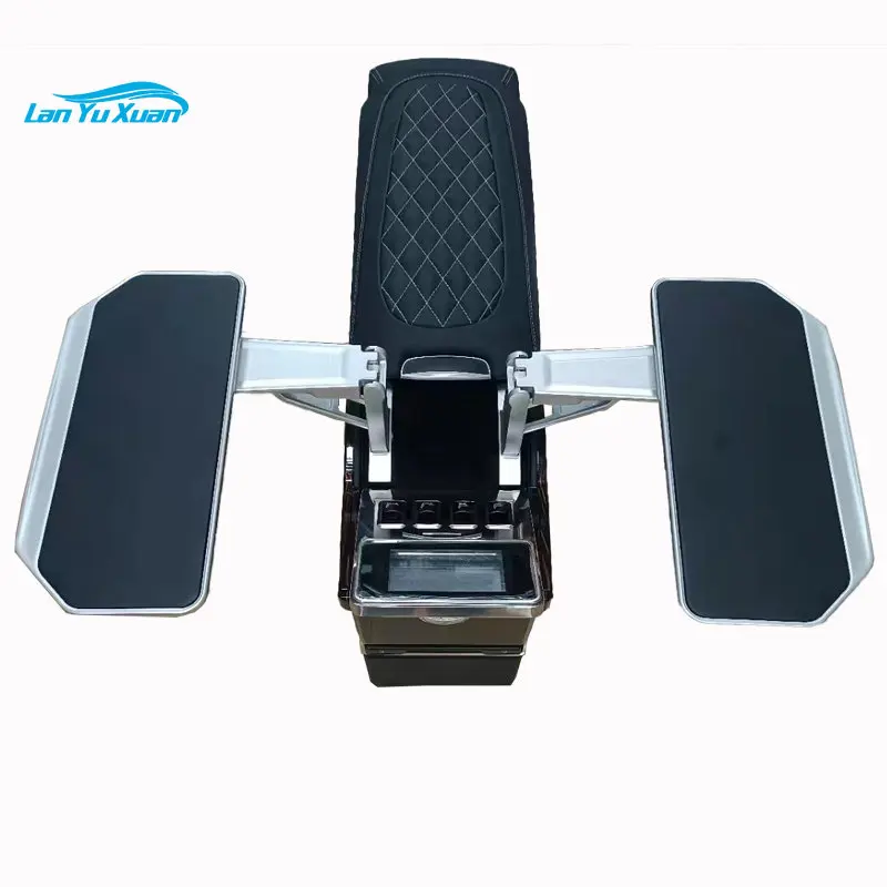 Business car interior accessories with armrest box hidden folding table