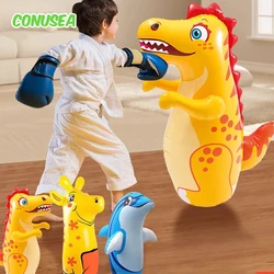 Children's Sports Toy Inflatable Toys Doll Air Bounce Animal Punching Sandbag Boxing Training Tumbler Bags Exercise Toy Kid Boys