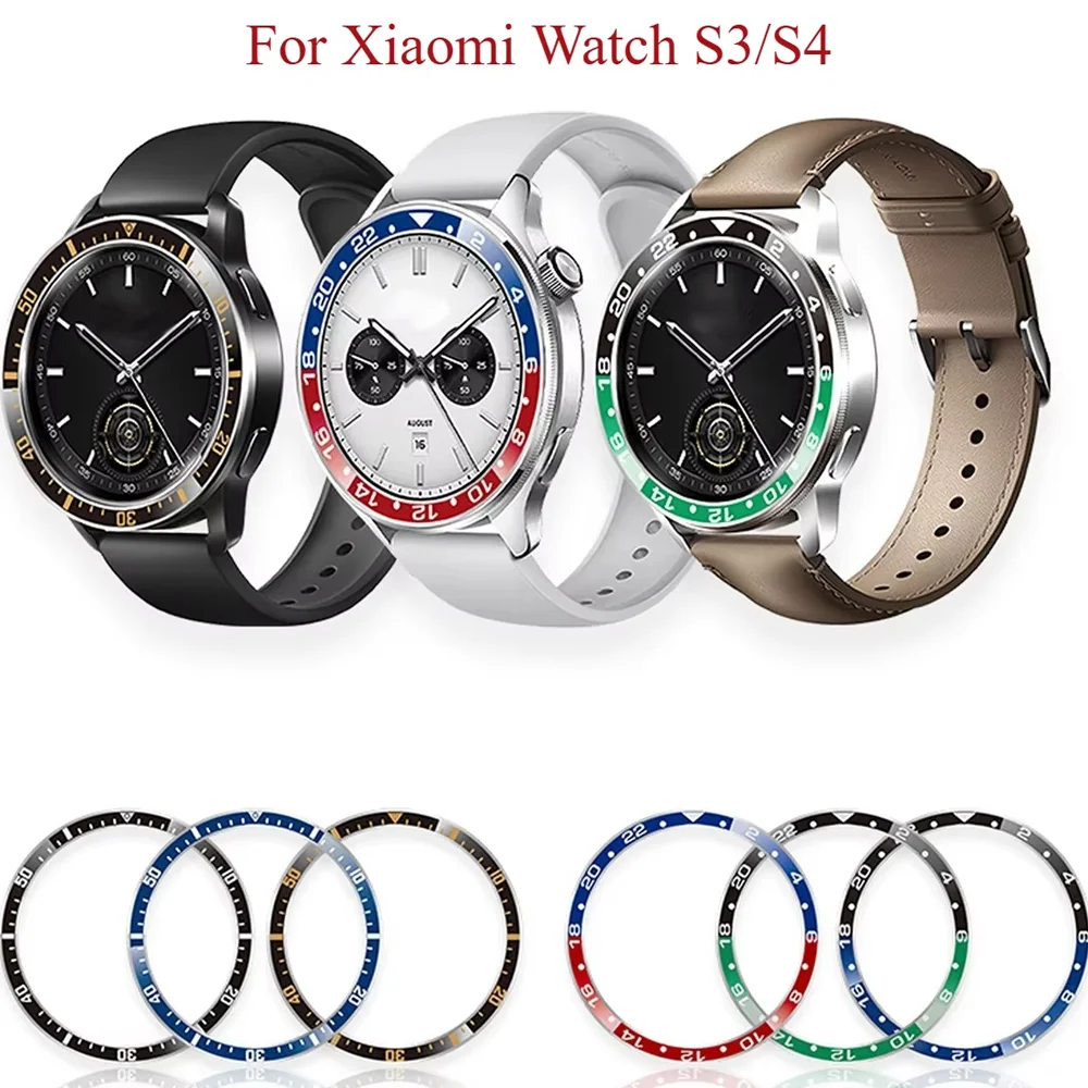 Stahl Lünette Ringe Für Xiaomi Uhr S3/S4 Anti Scratch Metall Abdeckung Schutzhülle Uhr Dekoration Liefert Für Xiaomi Uhr s4 Fällen