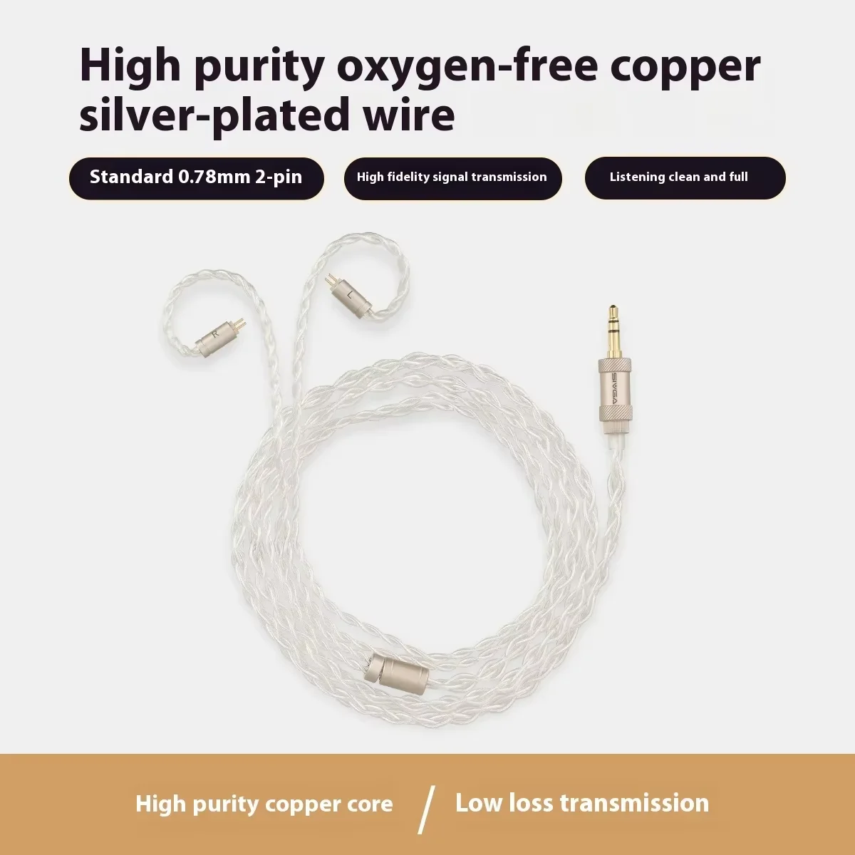 غشاء زجاجي مسطح من SIVGA Que UTG - محرك ديناميكي - سماعة أذن سلكية عالية الدقة من خشب الصندل الأخضر مع كابل قابل للفصل