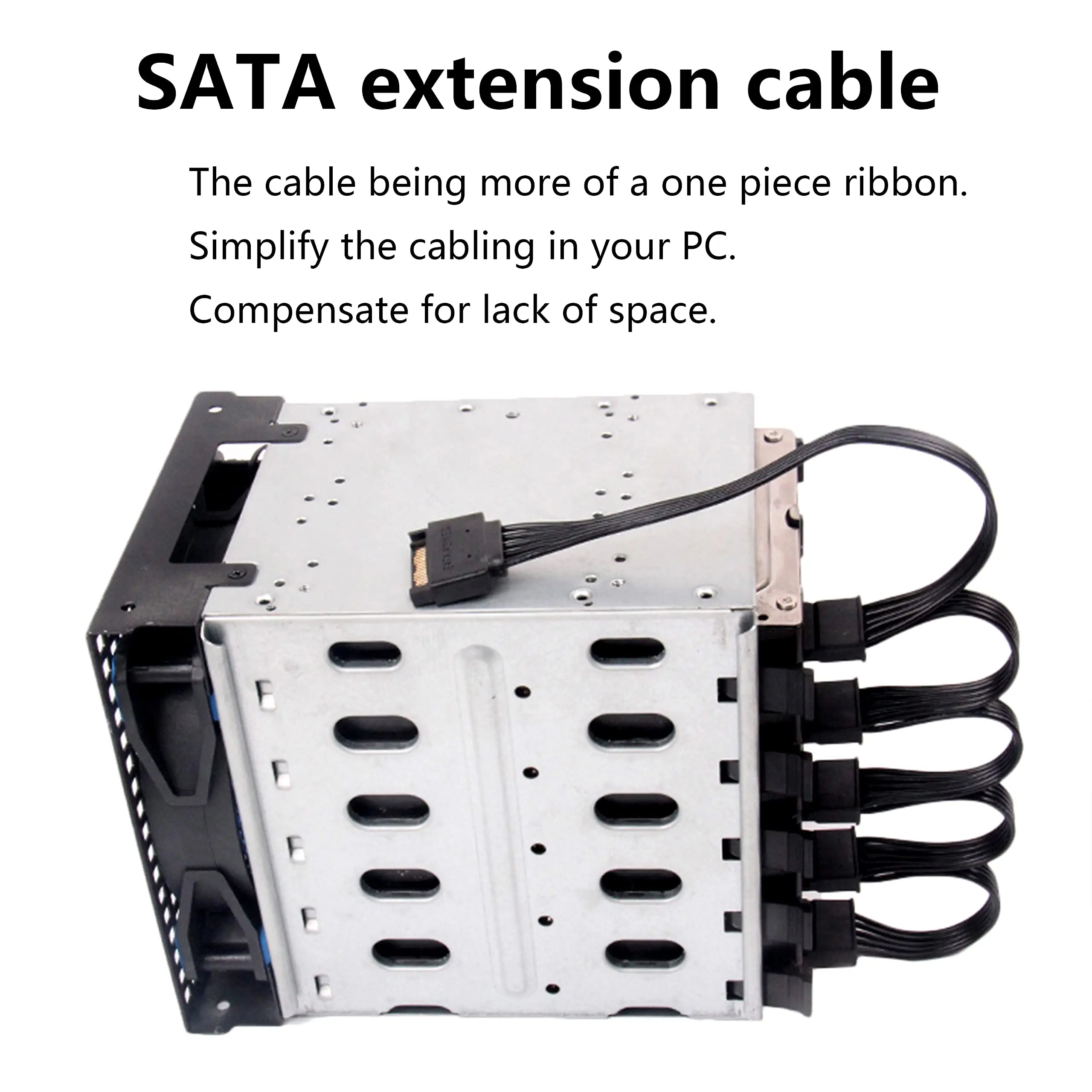 15 Pin SATA Hard Drive Power Cable male to female 1 to 3 4 5 6-Port for PC interface Sata power cable DIY sata power extension