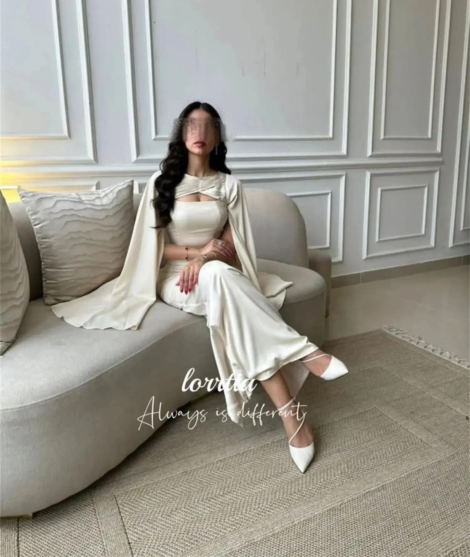 Lorrtta Mermaid Grace Party Dress Milky Eid Evening Robe De Soiree Femmes Elegant Woman Ceremony Dresses 2024 Ball Gowns Prom