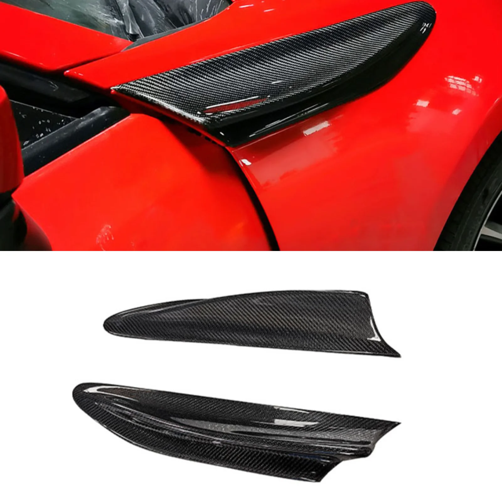 Real Carbon Fiber For Subaru BRZ Toyota 86 Scion FR-S 2012-2020 Fender Fin Vent