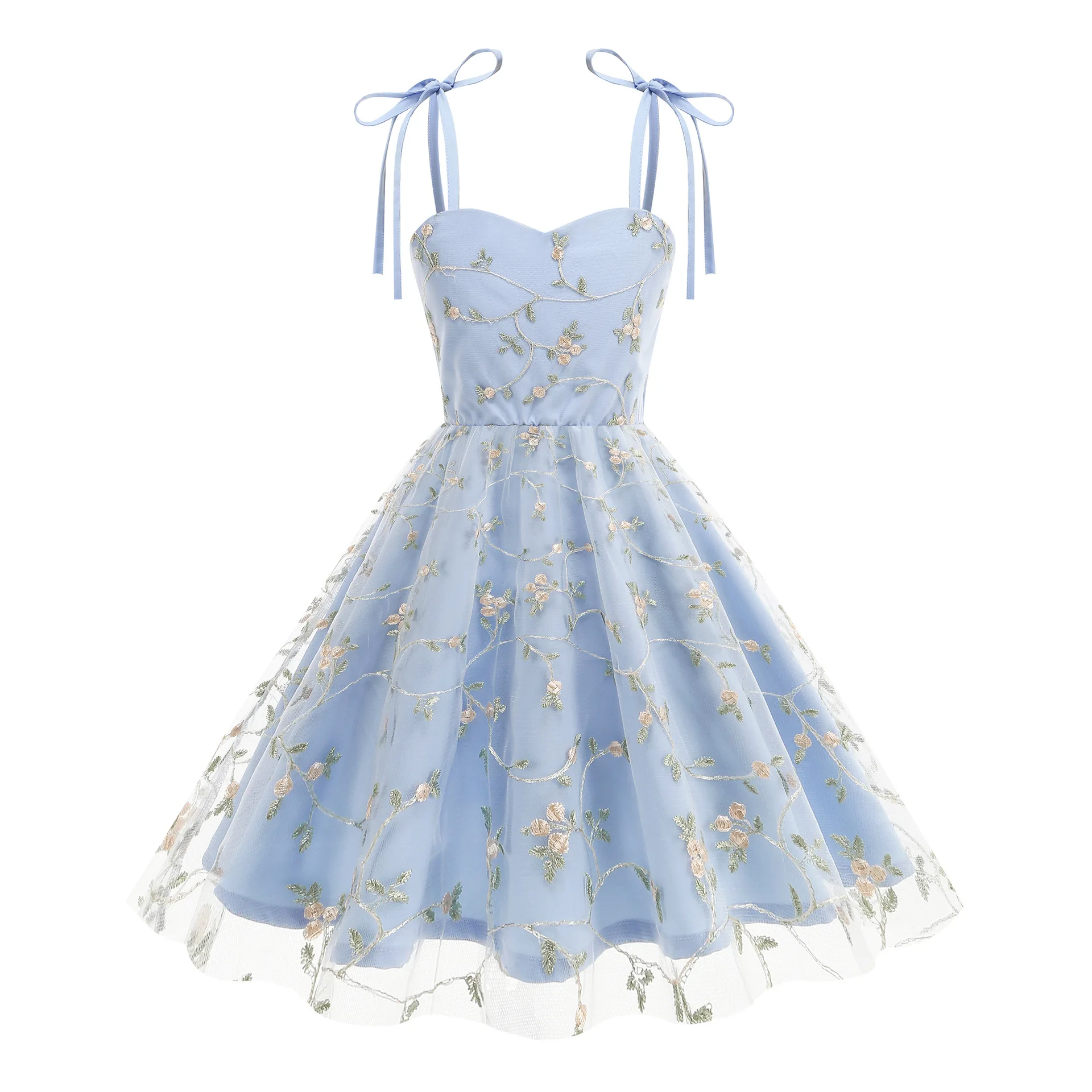 Adorável meninas francês elegante suave camisola saia fofa bordado videira flores doce poesia arco primavera verão crianças vestido