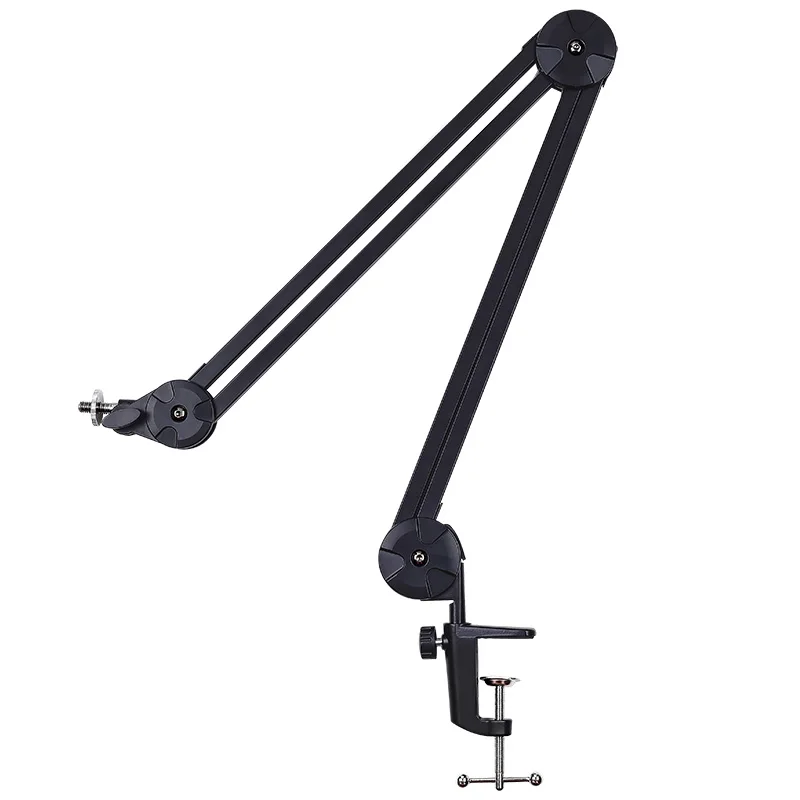 TEYUN Microphone Boom Arm Stand Heavy Duty Pantograph Mic Holder Ajustable Angle Bracket for Blue Yeti BM800 Mic NBA-2