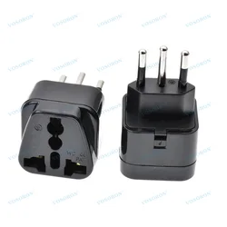3pin Brazil Brazilian AC Power Plug UK/US/EU To Brazil Brasil Socket Travel Power Adapter Plug 3 Pin Converter Type N Plug