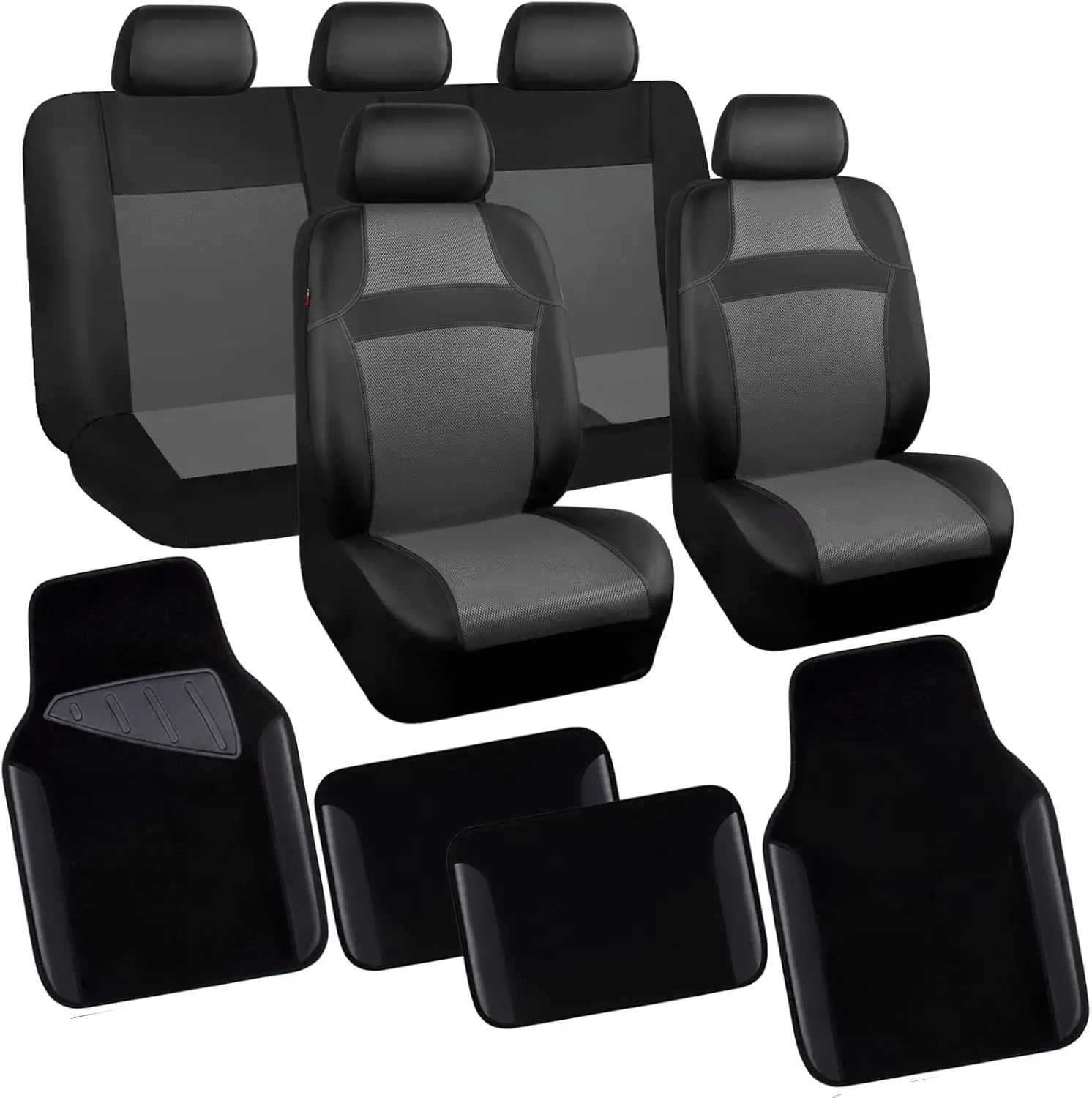 

Чехлы на автомобильные сиденья и коврики CAR PASS из искусственной кожи, универсальные, подходят для внедорожника, седана, грузовика, совместимые с подушкой безопасности, автомобильный интерьер