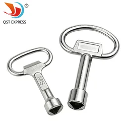 Tap Water Valve Triangle Wrench Chassis Cabinet Door Elevator Door Lock Valve Key Multi-purpose Triangle Key