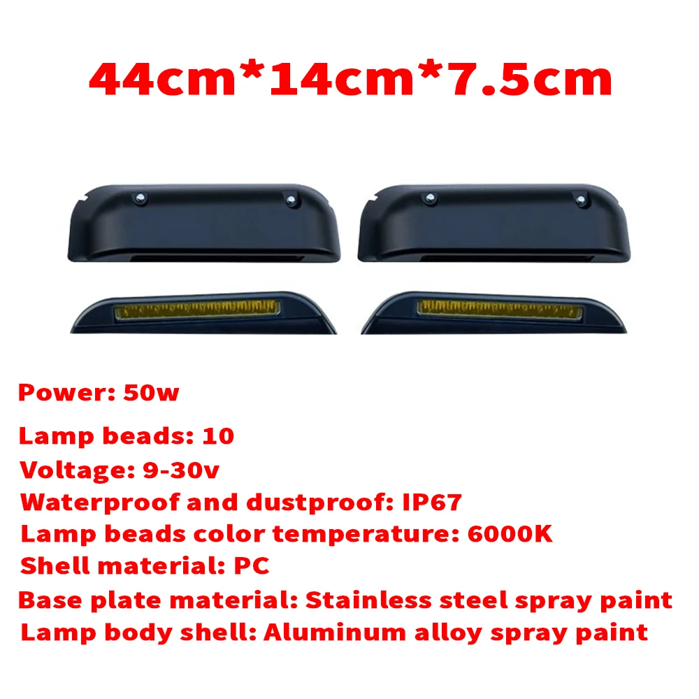 Car Roof Spotlights Body Kit For Great Wall GWM Haval DARGO 2th Gen 2023 2024 LED Car Light Ambient Light Ceiling Light